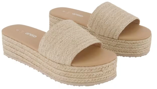 Casual One Band Espadrille Flatform Heels