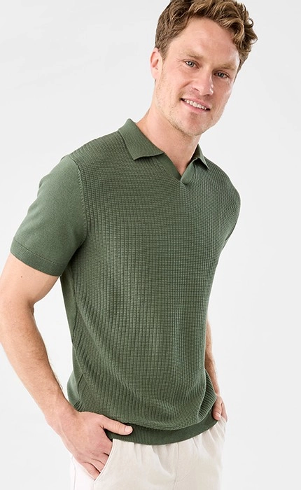 Knit Polo Shirt