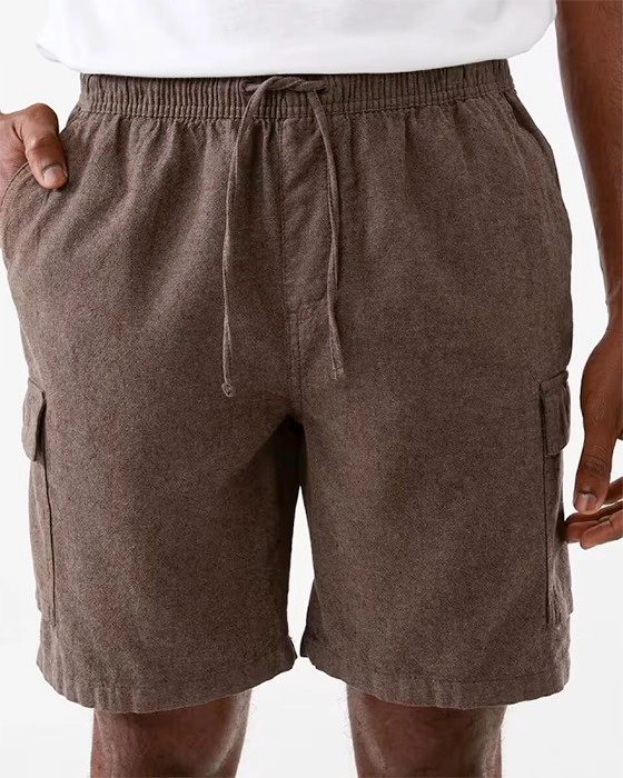 Linen Cargo Shorts