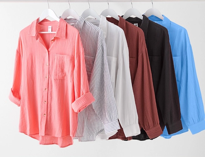 Long Sleeve Double Cloth Shirt