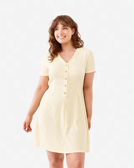 Short Sleeves Crinkle Tie Waist Mini Dress