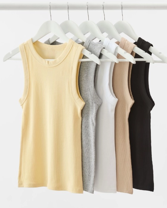 Sleeveless Rib Tank