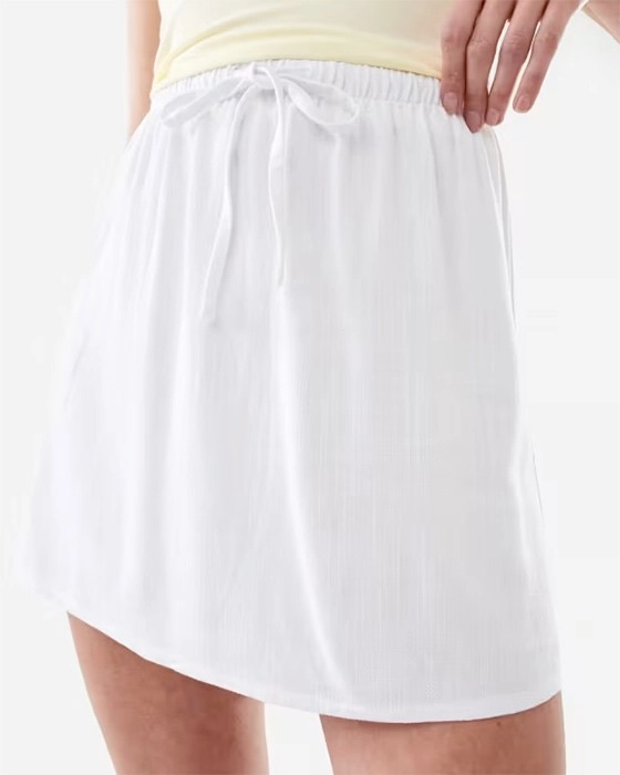 Tie Waist Mini Skirt