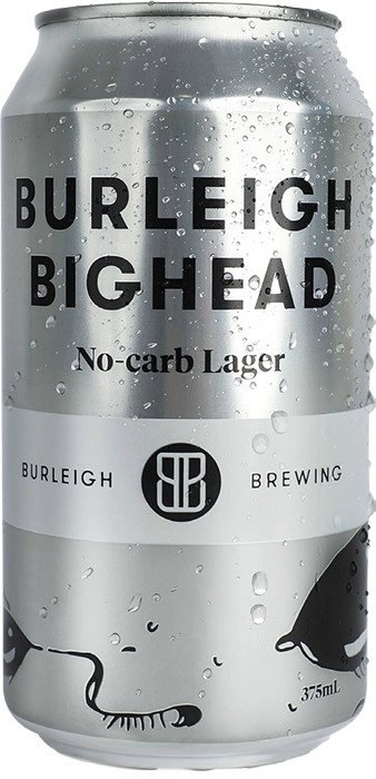 Burleigh Brewing Co. Bighead No Carb Lager Cans 375mL