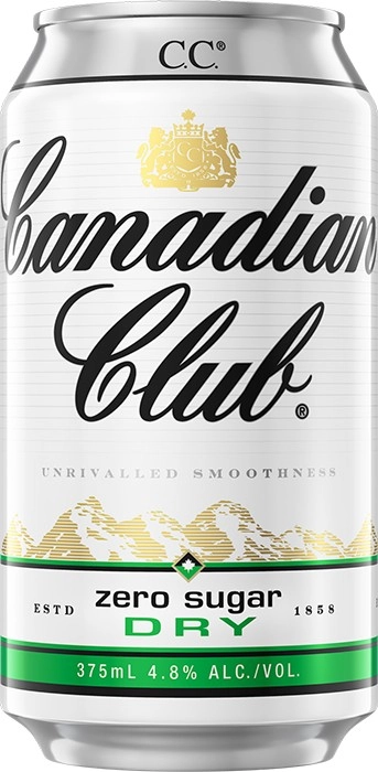 Canadian Club Whisky & Zero Sugar Dry 10 Pack 375mL