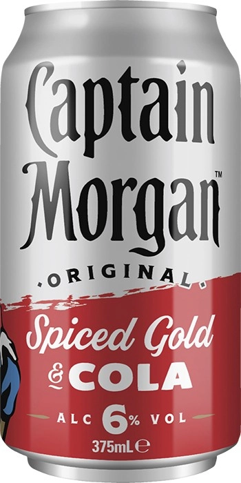 Captain Morgan Original Spiced Gold & Cola 10 Pack 375mL