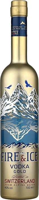 Fire & Ice Solid Gold Vodka 700mL