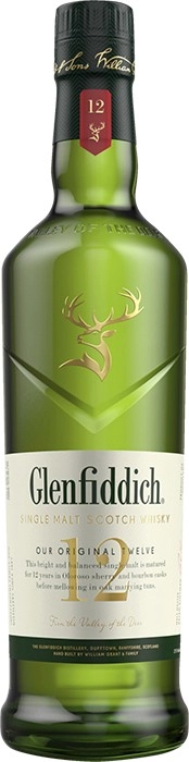 Glenfiddich 12 Year Old Single Malt Scotch Whisky 700mL