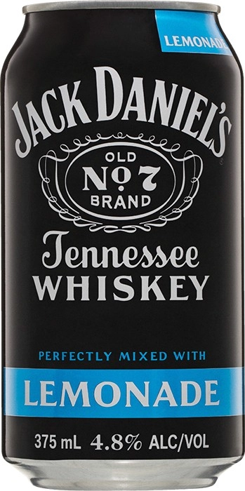 Jack Daniel's Tennessee Whiskey & Lemonade Cans 375mL