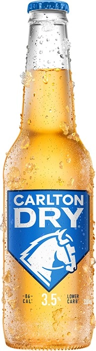 NEW Carlton Dry Mid 3.5% Bottles 330mL