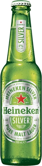 NEW Heineken Lager Silver Bottles 330mL