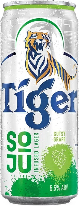 NEW Tiger Asian Lager with Soju Cans 320mL