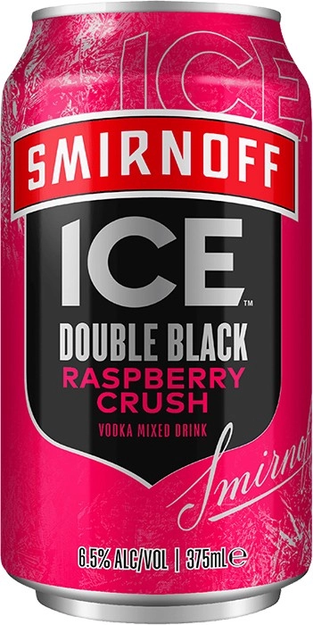 Smirnoff Ice Double Black Raspberry Crush Cans 375mL