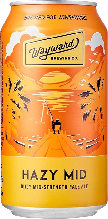 Wayward Brewing Co. Hazy Mid Strength Pale Ale Cans 375mL