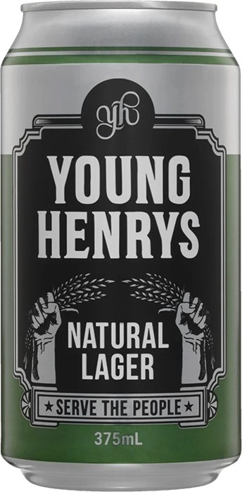 Young Henrys Natural Lager Cans 375mL