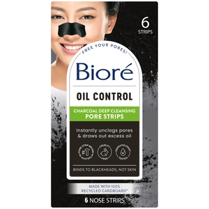 Biore Deep Cleansing Charcoal Pore Strips 6 Pack