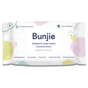 Bunjie Probiotic Baby Wipes 80 Wipes