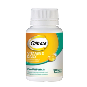 Caltrate Vitamin D Daily 180 Capsules