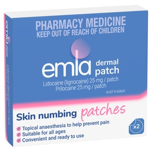 EMLA Skin Numbing Patches 2 Patches