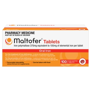 MALTOFER Oral Iron 100mg 100 Tablets