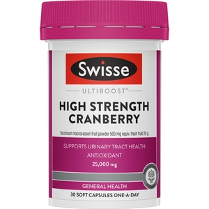 Swisse Ultiboost High Strength Cranberry 30 Capsules