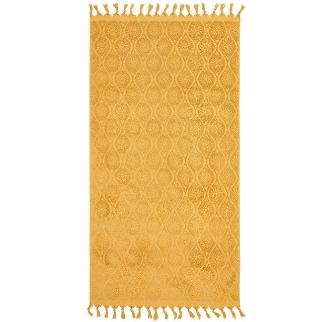 Azalea Sun Terry Tassel Beach Towel by Pillow Talk