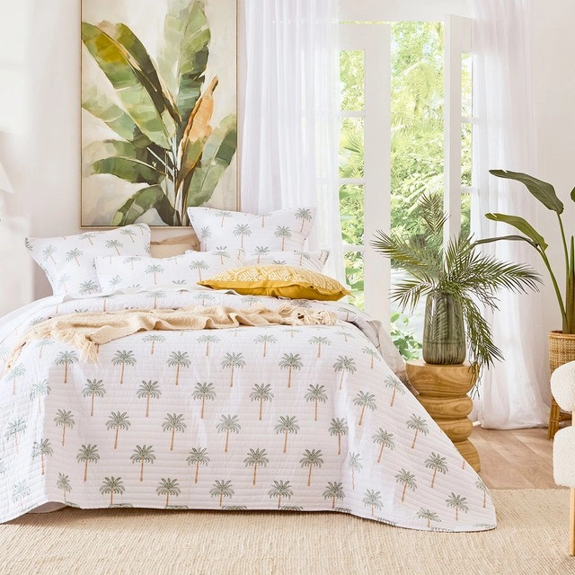 Del Sol Palm Coverlet Set by Habitat