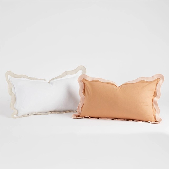 Maya Scalloped Oblong Cushion by Habitat