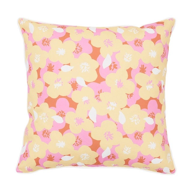 Poppy Outdoor Square Cushion by Pillow Talk