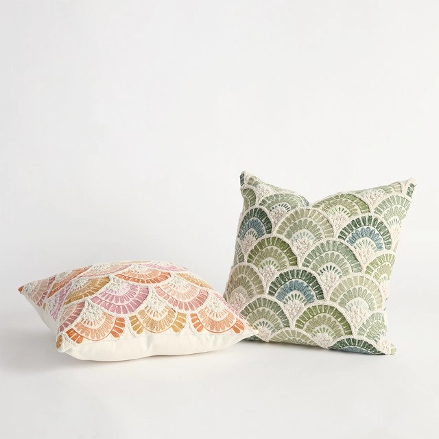 Rio Embroidered Square Cushion by M.U.S.E.