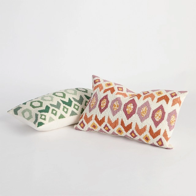 Samba Beaded Oblong Cushion by M.U.S.E.