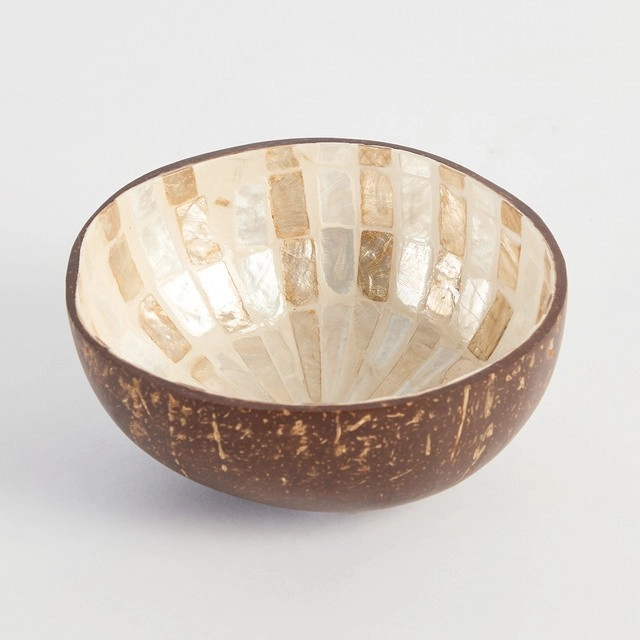 Sun Capiz Coconut Bowl by M.U.S.E.