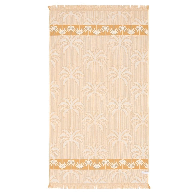 Ubud Velour Textured Fringed Beach Towel by Pillow Talk