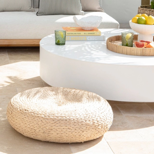 Havana Natural Ottoman by Habitat