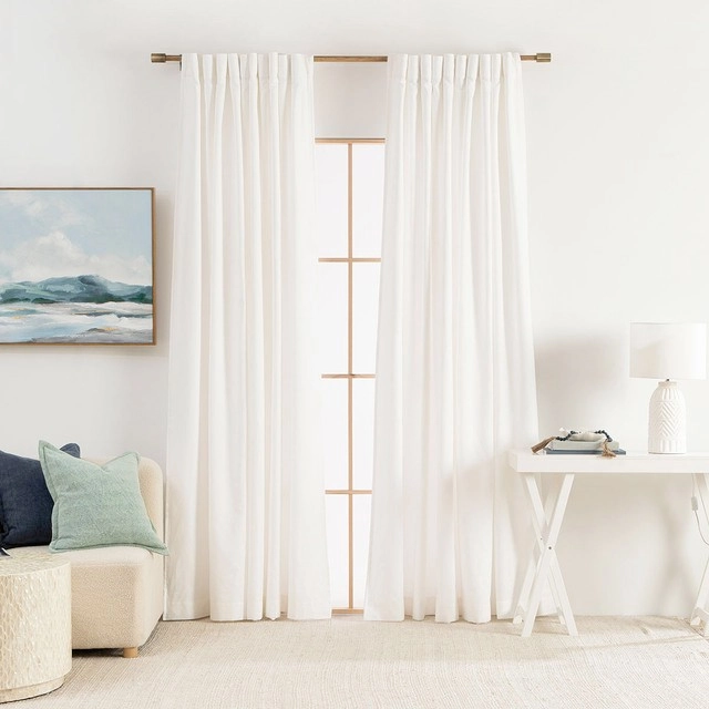 Linen Cotton Room Darkening Curtain Pair by M.U.S.E.