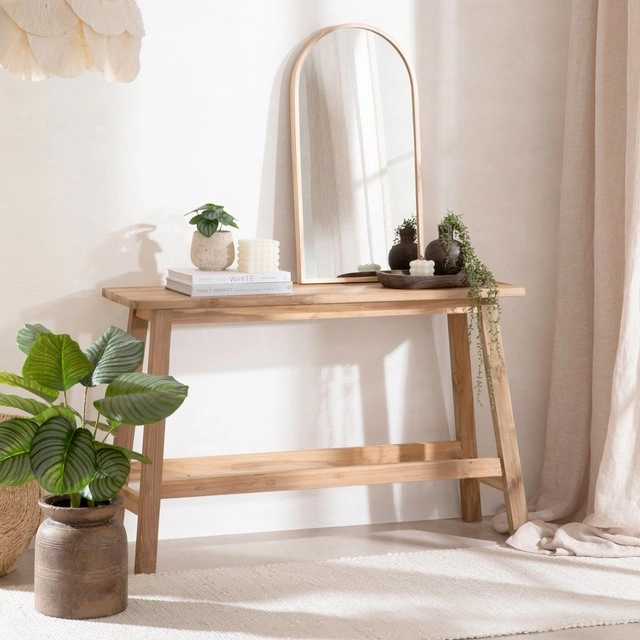 Ward Recycled Teak Console Table by M.U.S.E.