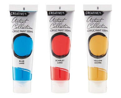 Acrylic Artist Paint Tubes 100ml