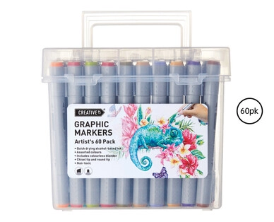 Graphic Markers 60pk