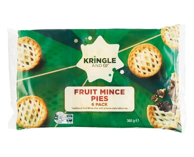 Kringle & Co. Fruit Mince Pies 360g 6pk