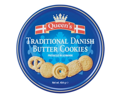 Queen’s Traditional Danish Butter Cookies 454g