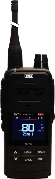 GME XRS Connect 5/1/0.1 Watt Handheld IP67 Rated UHF CB Radio