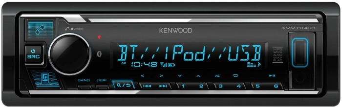 Kenwood 1DIN 200W Dual Bluetooth Media Receiver