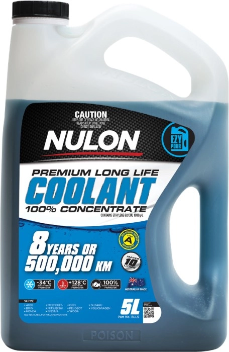 Nulon Blue Premium Long Life Coolant 100% Concentrate 5L