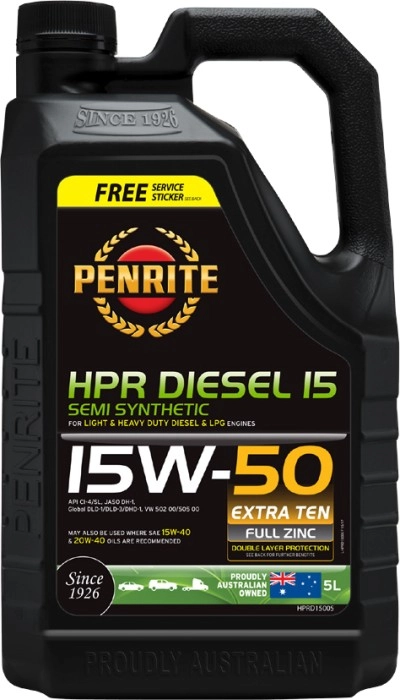 Penrite HPR Diesel 15 15W-50 5L