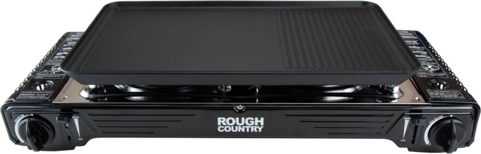 Rough Country Twin Burner Butane Stove with Plate