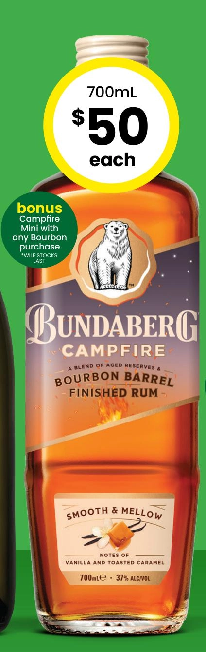 Bundaberg Campfire Bourbon Barrel Finished Rum