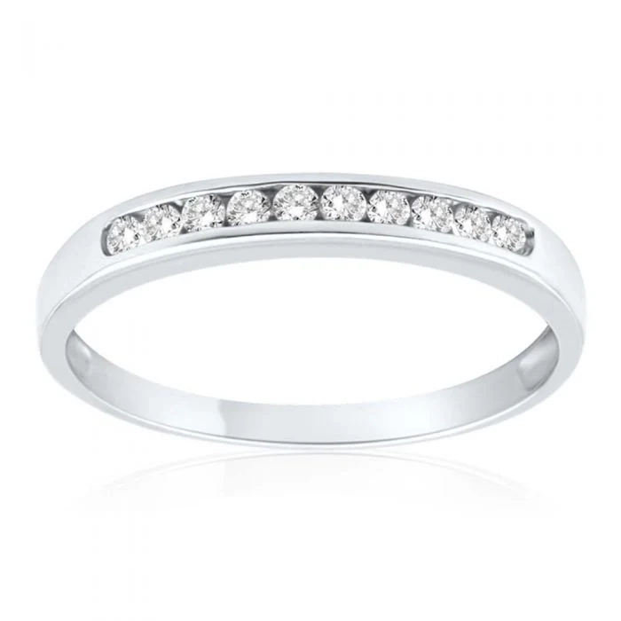 9ct White Gold Delightful Diamond Ring – Shiels Jewellers