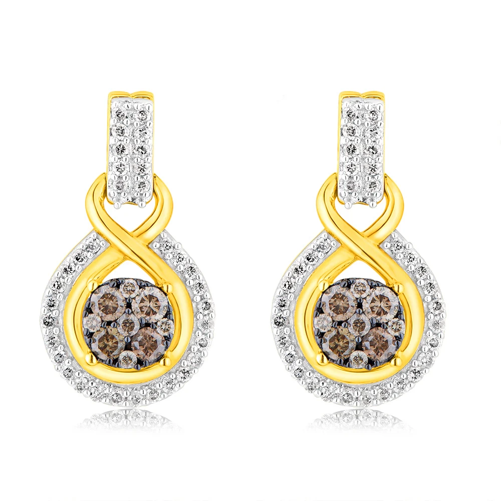 9ct Yellow Gold 1/2 Carat Diamond Studs with Australian Diamonds – Shiels Jewellers