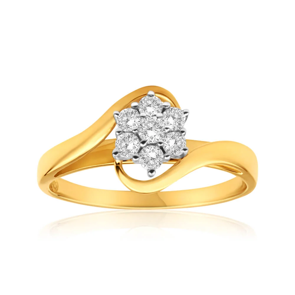 9ct Yellow Gold 1/3 Carat Diamond Splendid Ring – Shiels Jewellers