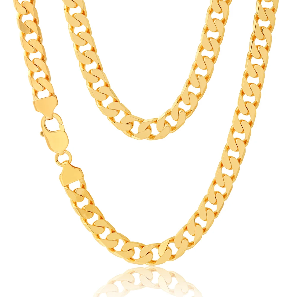 9ct Yellow Gold 300 Gauge 60cm Curb Chain – Shiels Jewellers